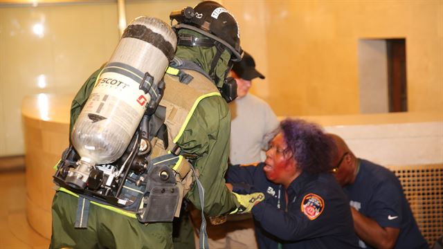 CBIRF and FDNY train side-by-side, share search and rescue tactics. Photo By: Lance Cpl. Maverick S. Mejia